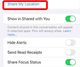 share my location