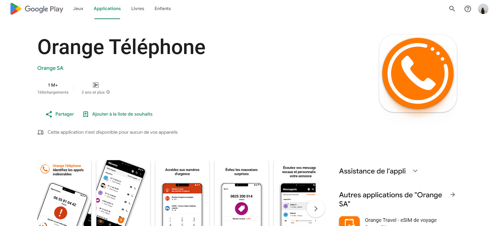 orange assistance numéro de téléphone